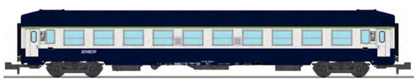 REE Modeles NW-214 - UIC SLEEPING CAR, High roof Blue TEN Color, logo nouille Era V